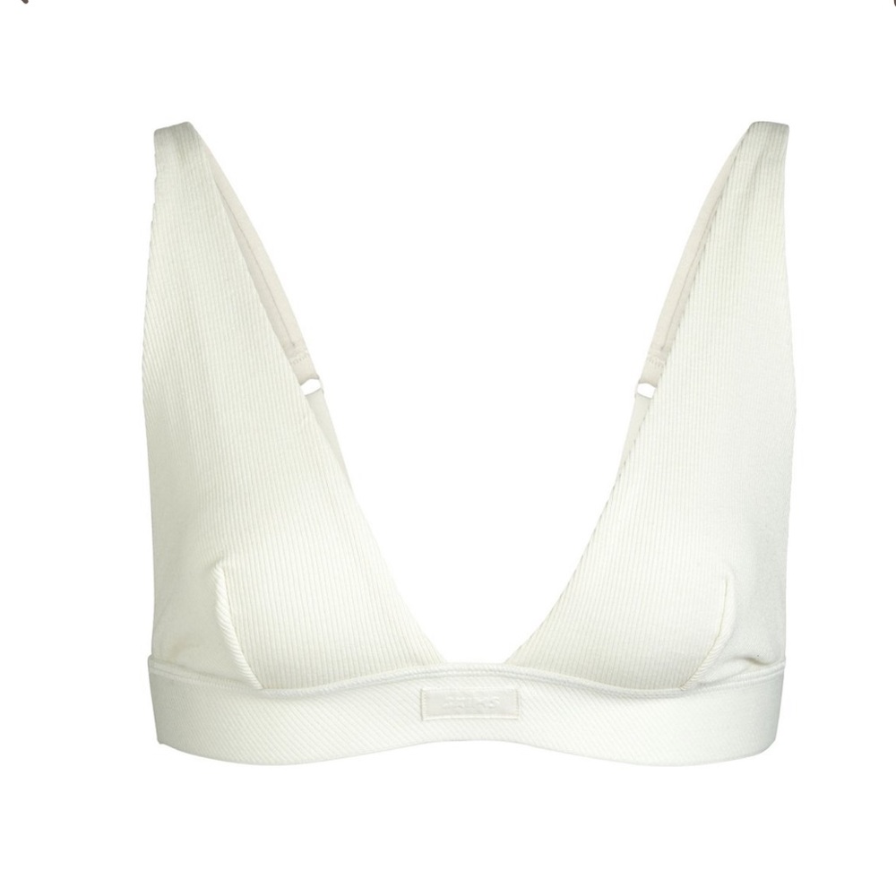 SKIMS Cotton Plunge Bralette